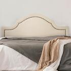 Cabeceira King Provençal Luxo 193x60 Suede Off White - Tachas