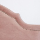 Cabeceira King Provençal Luxo 193x60 Veludo Rosê  - Tachas Pr