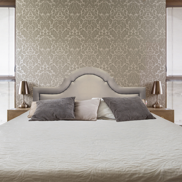 Cabeceira King Provence Diamond Corino Bege 195 X 60