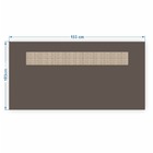 Cabeceira King Ratan Cor Brown Granite