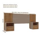 Cabeceira King Ripada Com Mesa De Cabeceiras Lucius Buriti Fe
