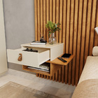 Cabeceira King Ripada Quarto Manila 2 Mesas Com Gaveta