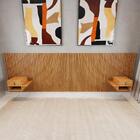 Cabeceira King Ripada Quarto Manila 2 Mesas Com Gaveta