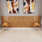 Cabeceira King Ripada Quarto Manila 2 Mesas E Led