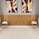 Cabeceira King Ripada Quarto Manila 2 Mesas E Led