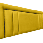 Cabeceira King Siena Double Diamond Suede Amarelo 195 X 60 Rbl