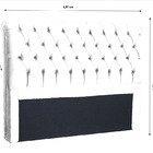 Cabeceira King Size 193cm Para Cama Box Alice Suede  Rose - C