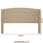 Cabeceira King Size Com Capitonê Bege Costa Rica Atraente