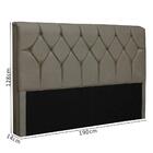 Cabeceira King Size Com Capitonê Para Cama Box Sued Liso Pari
