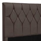 Cabeceira King Size Com Capitonê Para Cama Box Sued Liso Pari