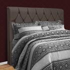 Cabeceira King Size Com Capitonê Para Cama Box Sued Liso Pari