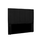 Cabeceira King Size Estofada Suede 195cm Ravena  Preto