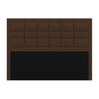 Cabeceira King Size Ferrara 2 00m Estofado Modulado Suede Mar