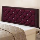 Cabeceira King Size Londres Veludo Vinho 1,95m