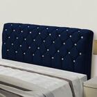 Cabeceira King Size Luxúria Luxor Azul 1,95m