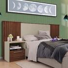 Cabeceira King Size Ripada Caemmun Havana Off White