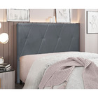 Cabeceira King Size Serena Spz 195cm Veludo - Cinza