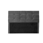 Cabeceira King Size Viena 1 95m Estofado Modulado Suede Cinza