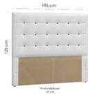 Cabeceira King Sonhare Branco E Preto