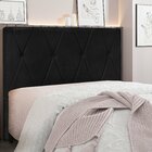 Cabeceira King Suede 195cm Aquilla  Preto