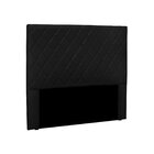 Cabeceira King Suede 195cm Esmeralda  Preto