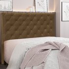 Cabeceira King Suede 195cm Esmeralda  Preto