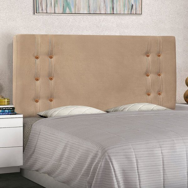 Cabeceira King Suede 195cm Genova Spezzia Bege