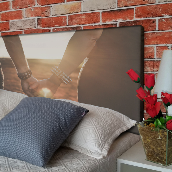 Cabeceira King Suede Estampado Casal Painel Cama Box 195 X 60