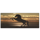 Cabeceira King Suede Estampado Cavalo Painel Cama Box 195 X 60