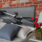 Cabeceira King Suede Estampado Disco Painel Cama Box 195 X 60