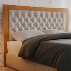 Cabeceira King Veludo 200cm Madeira Maciça Amêndoa Mel - Josa