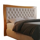 Cabeceira King Veludo 200cm Madeira Maciça Amêndoa Mel - Josa