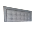 Cabeceira King Veneza Diamond 10 Suede Cinza 195 X 60 Cm Rbl