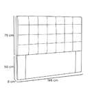 Cabeceira King Verona Suede Azul