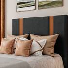 Cabeceira King Verona - Veludo - Palladium Decor Preto