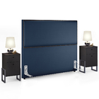 Cabeceira King Vicenza 195 Facto Azul Marinho L02 E 2 Mesas D