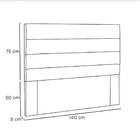 Cabeceira La  Italiana 140 Cm Casal