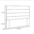 Cabeceira La  Italiana 140 Cm Casal