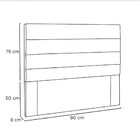 Cabeceira La  Italiana 90 Cm Solteiro