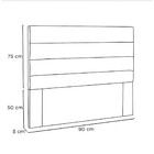 Cabeceira La  Italiana 90 Cm Solteiro