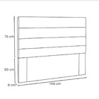 Cabeceira La Italiana 140 Cm Casal