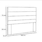 Cabeceira La Italiana 195 Cm King
