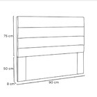Cabeceira La Italiana 90 Cm Solteiro