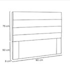Cabeceira La Italiana 90 Cm Solteiro