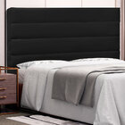 Cabeceira La Italiana Para Cama Box Casal 140 Cm Corino Preto