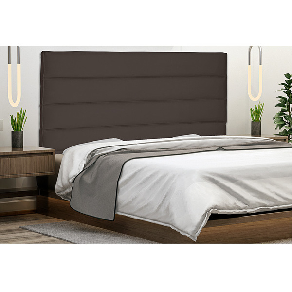 Cabeceira La Italiana Para Cama Box Queen 160 Cm Suede Café S