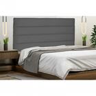 Cabeceira La Italiana Suede Cinza Queen 160cm Spezzia