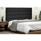Cabeceira La Italiana Suede Preto King 195cm Spezzia