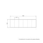 Cabeceira La Vitto Queen Listrada Cor:lona Rústico 4200