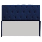 Cabeceira Lara 140 Cm Casal Suede Azul Marinho - Amarena Móve